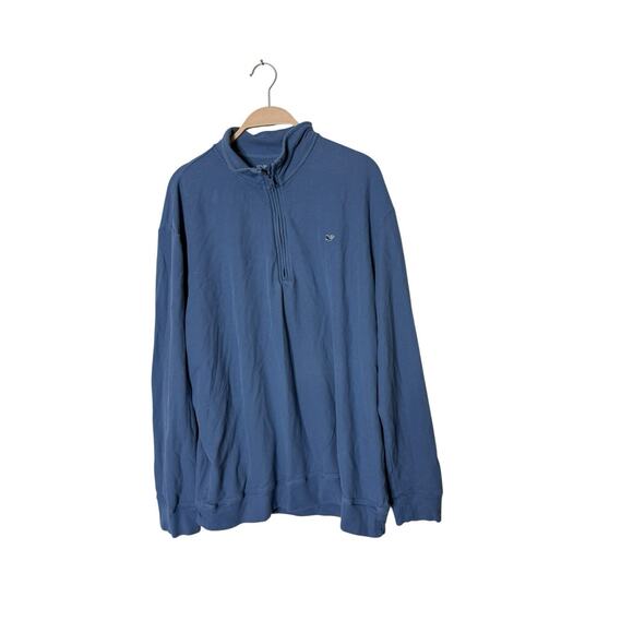 Vineyard Vines Other - Vineyard Vines Men's Solid Broadfield Half-Zip Pullover Top blue XXL 1K002244